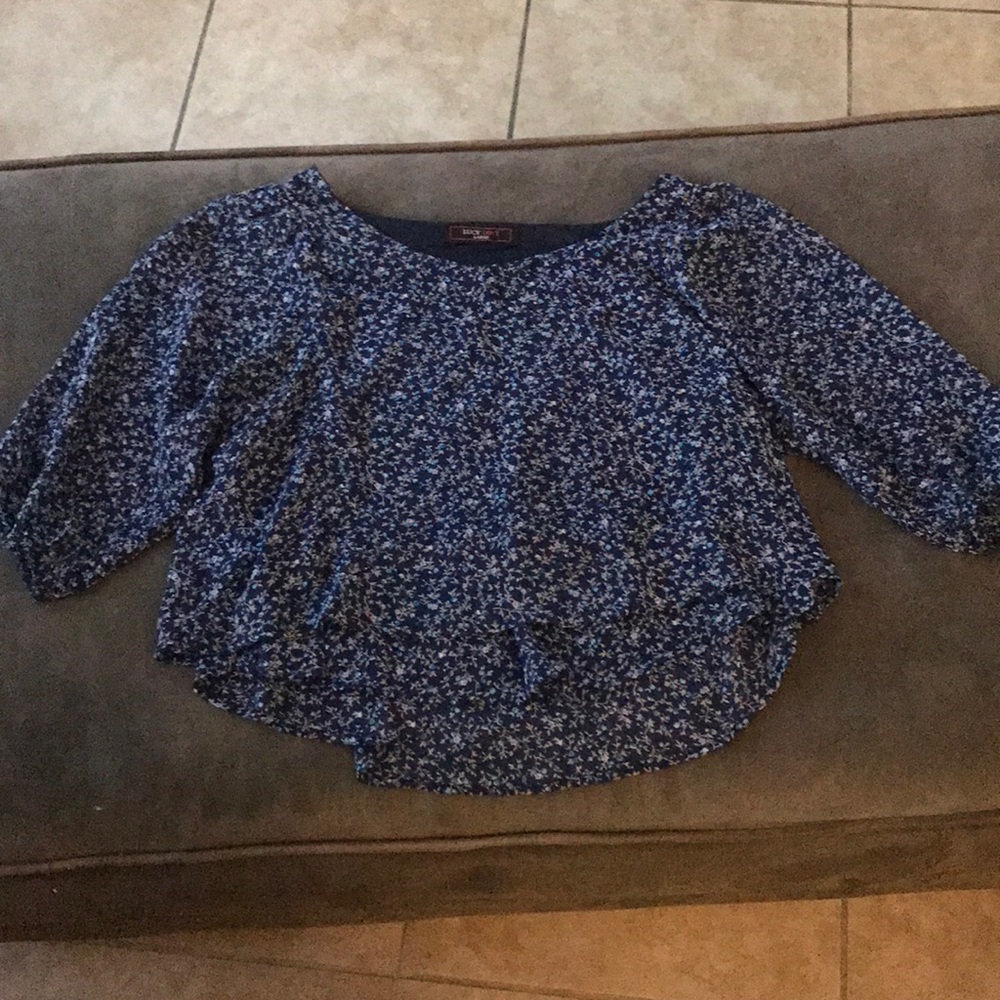 Cropped floral blouse!
